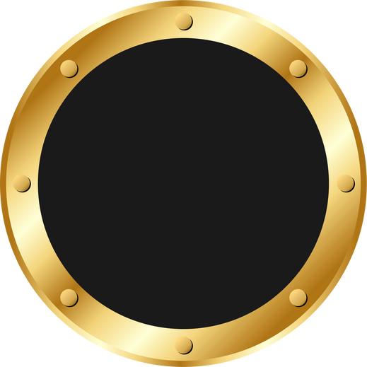 Black gold label frame